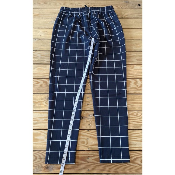 NWT Sik Silk Check Drawstring Pants Size 34 Men’s Black - Picture 8 of 10